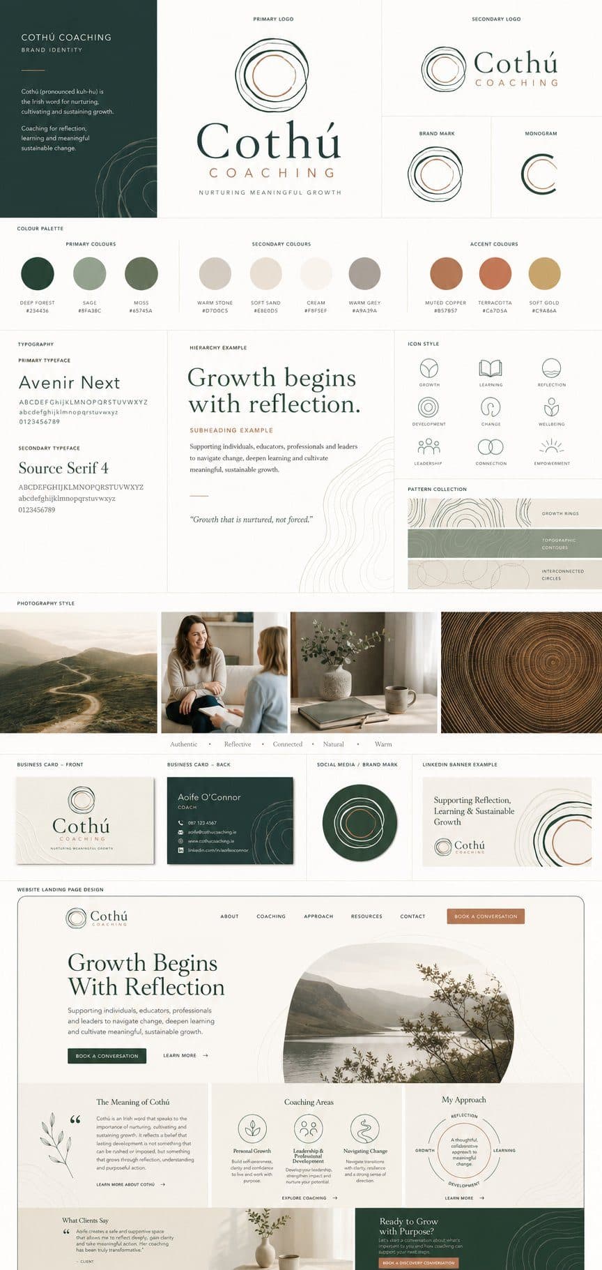 Abstract brand identity artwork